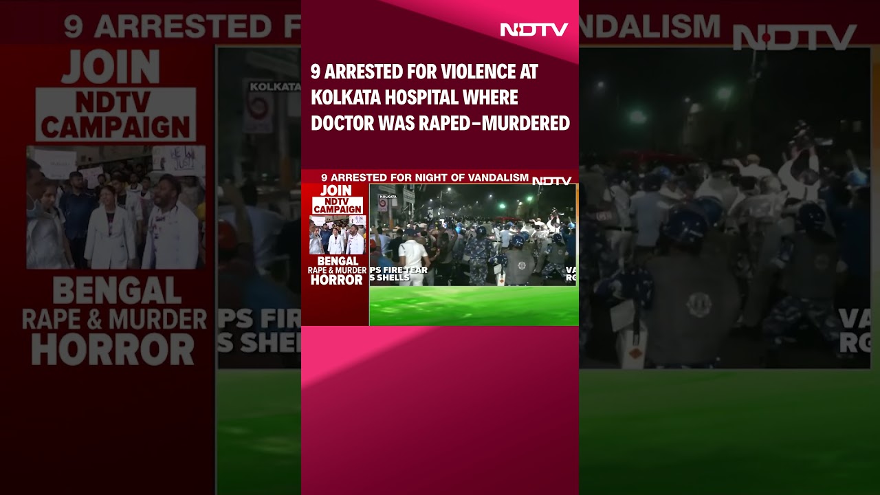 ⁣Kolkata Doctor Case | 9 Arrested For Violence At Kolkata Hospital Where Doctor Was Raped-Murdered