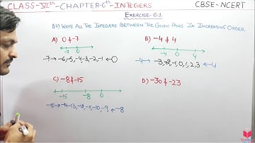 Q7) Ex 6.1 Class 6 Maths Chapter 6 Integers | Maths Class 6th CBSE NCERT By Er. Deepak Garg