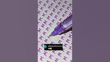 M,Want me to write YOUR name or favorite letter?Comment it below and wait for the next video! #art