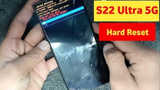 samsung galaxy s22 ultra 5g hard reset || android 13 || new security 2024