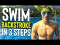 LEARN To SWIM BACKSTROKE In 3 Steps TUTORIAL Lesson For BEGINNERS Kids Or Adults