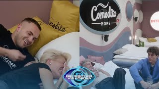 Edi dhe Dolce në shtrat, Londrimi dhe Klodi ju qëndrojnë afër