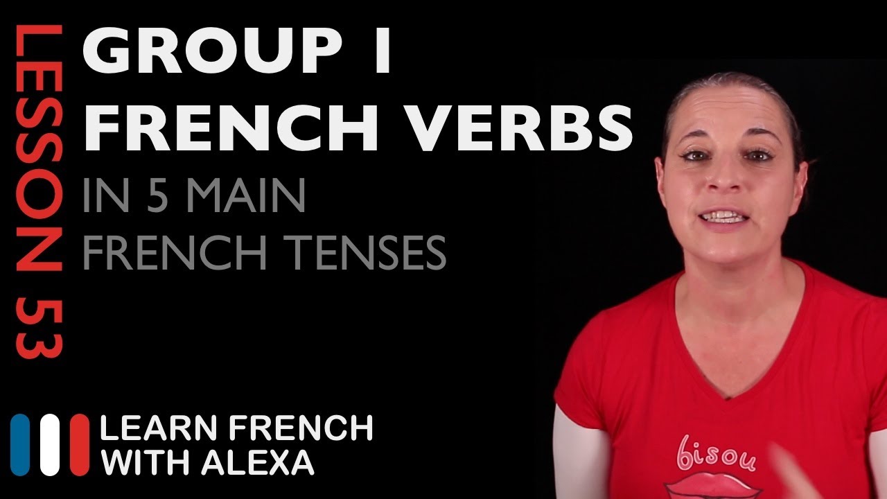 ⁣Comparing Group 1 French Verbs in 5 Main French Tenses