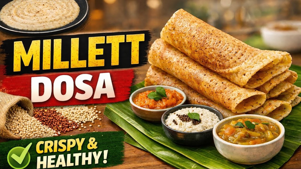 వెయిట్ లాస్ కోసం మిల్లెట్ దోసె#milletdosa#healthyrecipes#southindianbreakf#shorts#youtubeshorts
