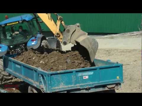 Tractors on Spoil. And JCB Excavator..