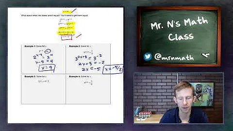 IB Math SL Lesson 2.4 (Solving Exponential Equations)