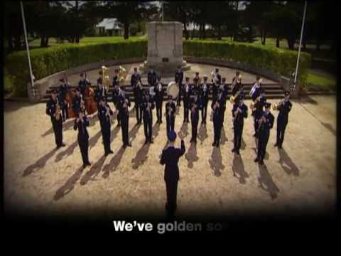 Australian National Anthem - RAAF band, performance, lyrics, one verse ...