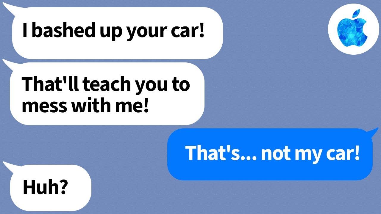 【Apple】A jerk I work with busted up a VERY dangerous person's car