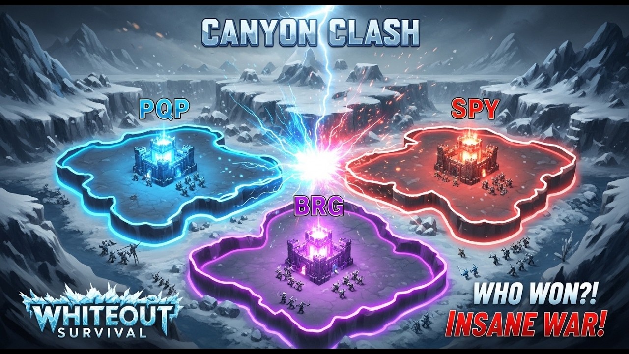 Canyon Clash - PQP vs BRG vs SPY | Asolute Domination! 🔥🔥🔥 | [Whiteout Survival]