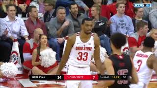 (NCAAM) Nebraska Cornhuskers at #13 Ohio State Buckeyes in 40 Minutes (1/22/18)