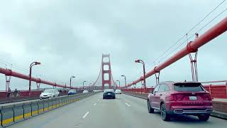 Driving on San Francisco Golden Gate Bridge 4K / California,USA