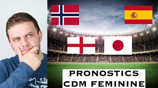 MES PRONOSTICS COUPE DU MONDE FEMININE 2ème JOURNEE