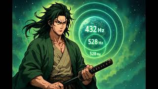 Unlock your inner samurai: relax with 174Hz, 432Hz & 528Hz for a peaceful day