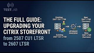 How to UPGRADE Citrix StoreFront: 2507 CU1 LTSR to 2607 LTSR