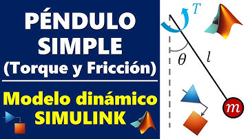 Modelo Dinámico del Péndulo Simple con Torque Externo y Fricción [Simulink]