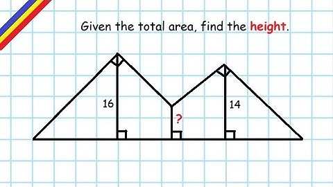 ✨One Weird Trick for Isosceles Right Triangle Area