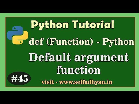 Python - Default argument in Function - Function in Python | Python tutorial in Hindi for class 11