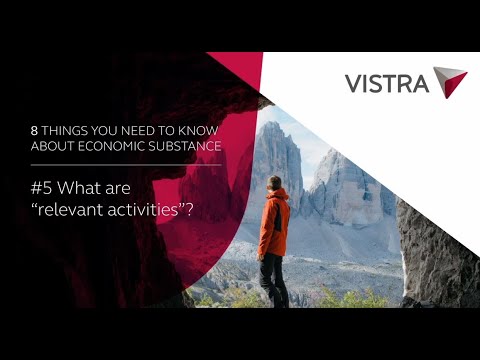 What are relevant activities? | Economic Substance