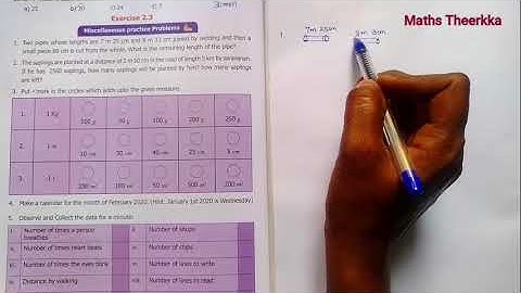 6th standard maths term 2 | Chapter 2 Measurements | Exercise 2.3