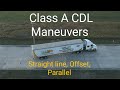 Class a cdl maneuvers