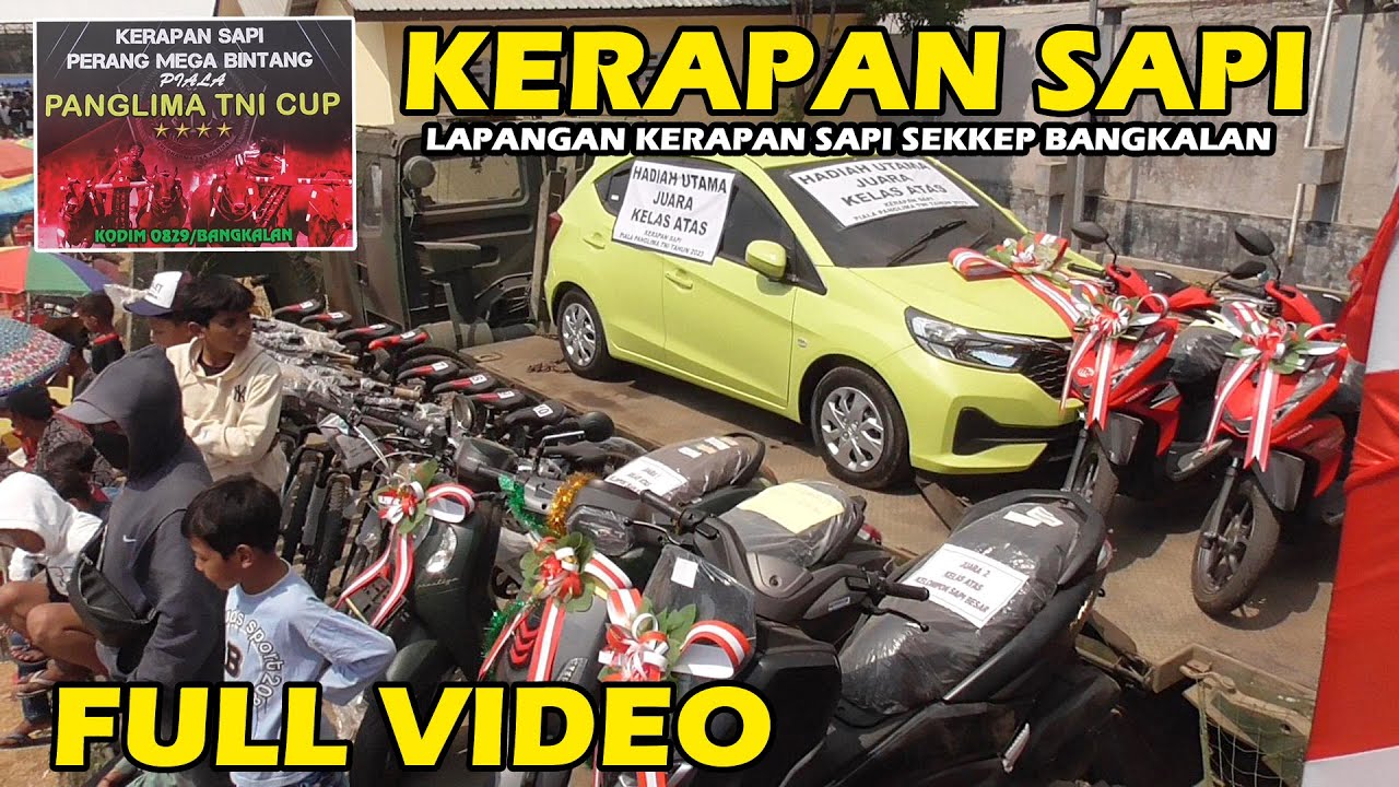 Kerapan Sapi Piala Panglima TNI CUP Bangkalan Sekkep Full Video