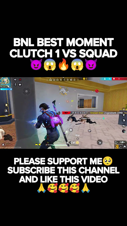 BNL BEST MOMEN CLUTCH 1 VS SQUAD😱😱 #freefire #bnl #oneshot
