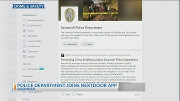 Savannah Police Department joins Nextdoor App