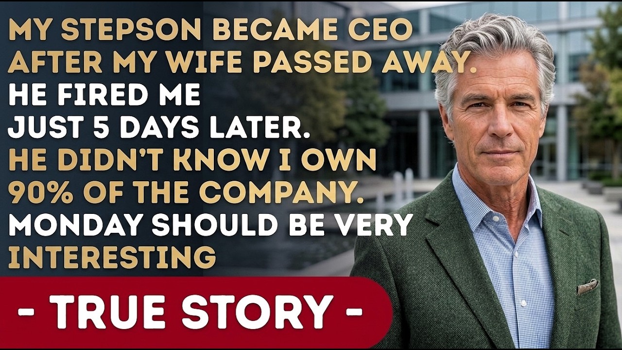 My Stepson Took Over As CEO After My Wife’s Death — Then Fired Me Just 5 Days Later…