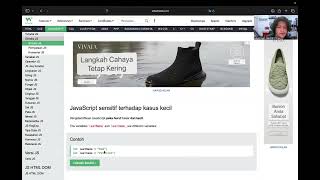 Pembelajaran & Coding Bahasa Pemograman JS (Intro - If) Menggunakan w3school & VsCode.