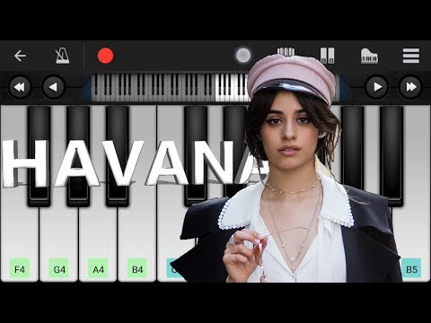 Camila Cabello - Havana Piano Ft. Young Thug - Mobile Perfect Piano Cover And Tutorial