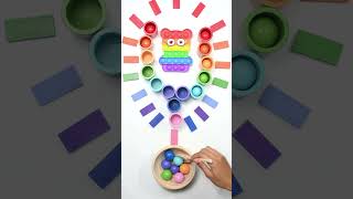 Colorful Wooden Sorter Oddly Satisfying