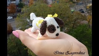 Собака крючком-Рекс.Собачка амигуруми-год собаки.Вязаная собачка масстер класс Собака крючком-Рекс.Собачка амигуруми-год собаки.Вязаная собачка масстер класс