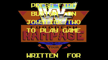 Commodore 64 Longplay [098] WWF European Rampage Tour (EU)