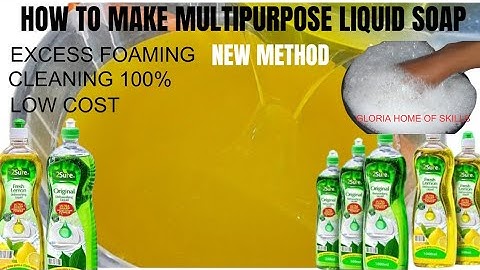 How To Make Liquid Soap With Excess Foaming Power |  How To Make Liquid Soap For Business