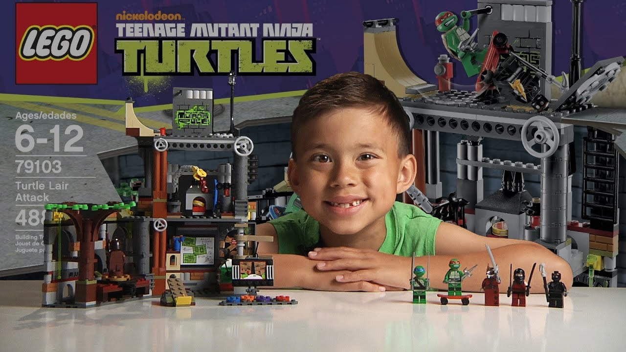 TURTLE LAIR ATTACK - LEGO Teenage Mutant Ninja Turtles Set 79103 - & Review - YouTube