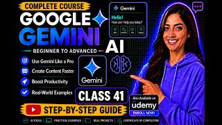 Google Gemini AI Class 41 | Learn Gemini AI Step-by-Step | Complete Udemy Course