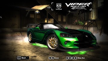 nfs most wanted - Dodge Viper SRT-10 ACR Junkman Tuning & Gameplay [1080p HD]