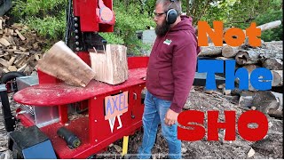 The All New Eastonwolf AXEL Vertical Log splitter in Axetion