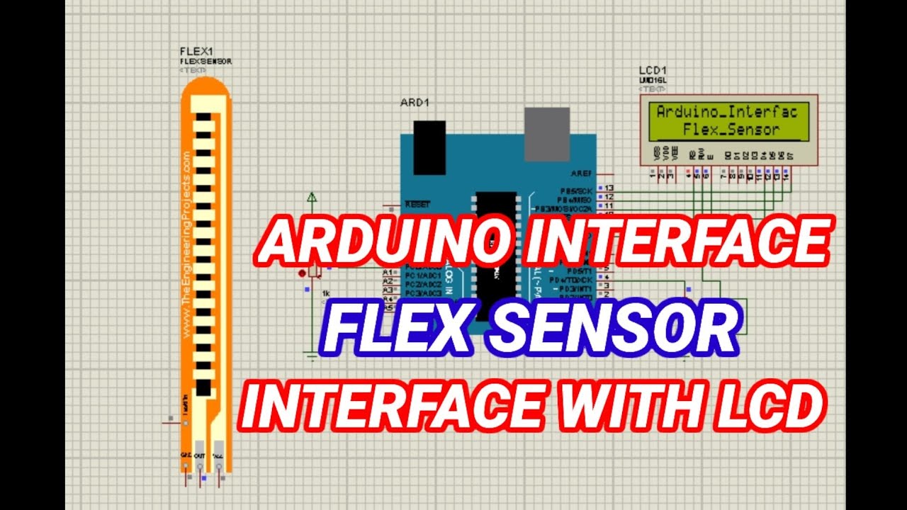6 Arduino Interface Flex Sensor with LCD in Tamil - YouTube
