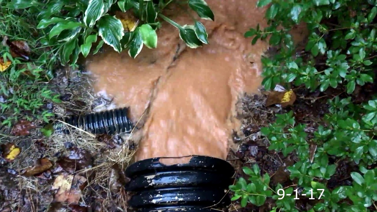 Back Yard Construction Water Drainage System Failure (Flooding) - YouTube