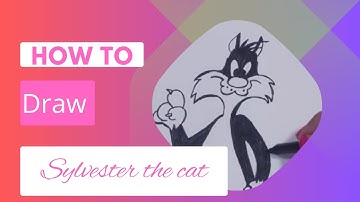 How To Draw SYLVESTER  The Cat from Looney Tunes || SYLVESTER Drawing @FundrawingbyMM