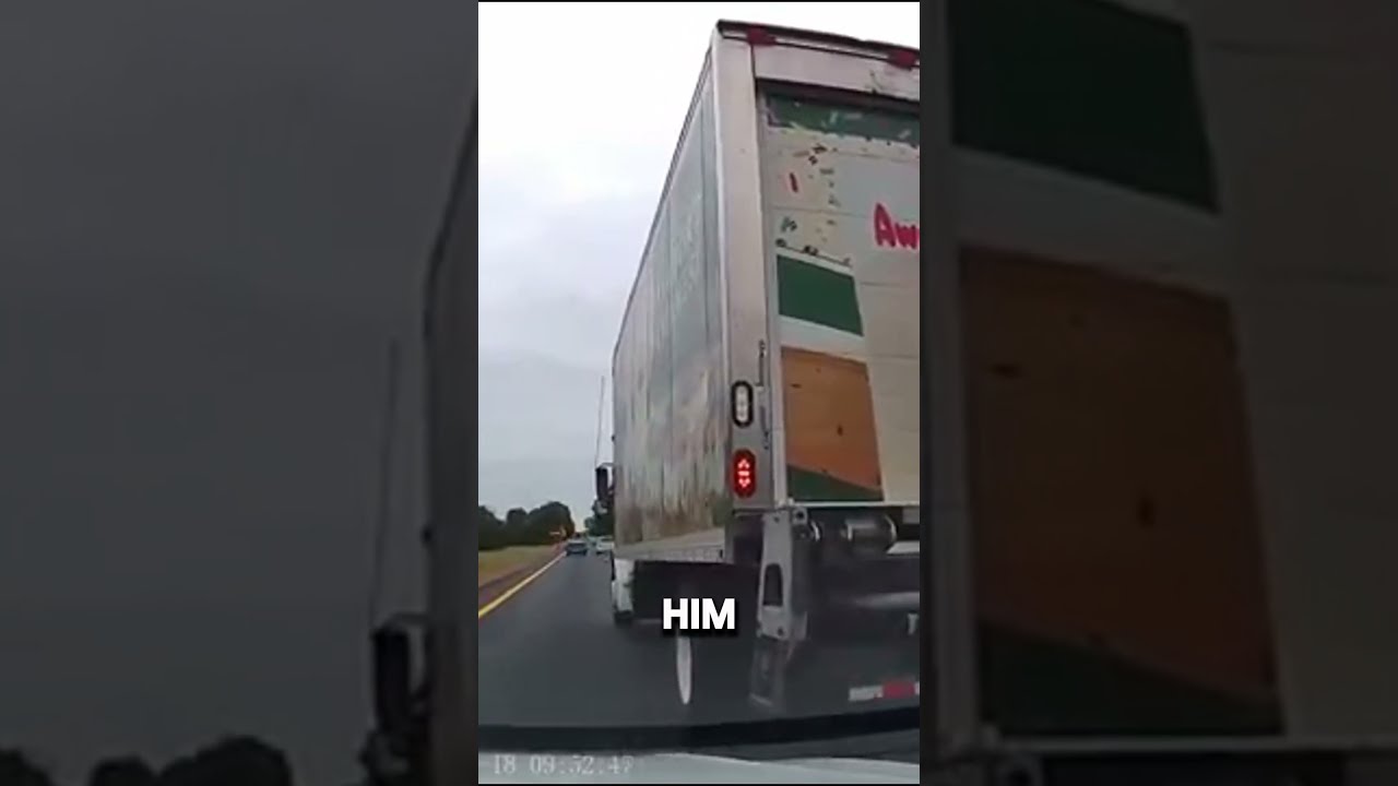 Truck Driver S Dangerous Move Leads To A Near Miss