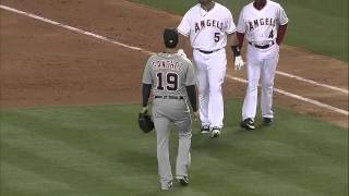 2013/04/20 Sanchez's close call with liner