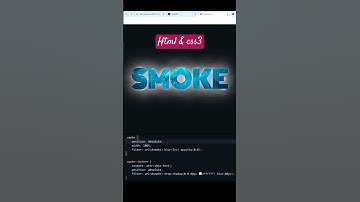 🔥 Text Animation | CSS & SVG Effects #shorts #coding #html5 #css3 #chatgpt #deepseek #smoke