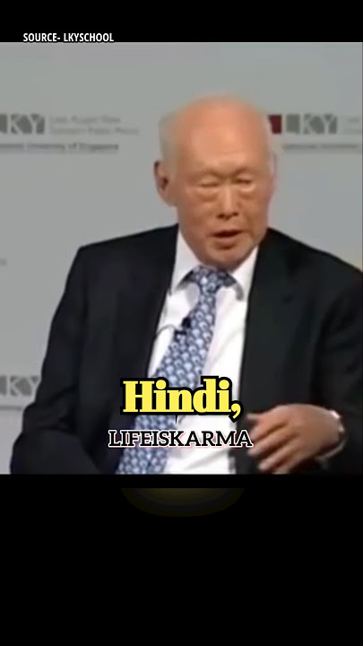 India , World's Most Enormous Nation : Lee Kuan Ex. Singapore PM 🇮🇳 #Indian #bharat