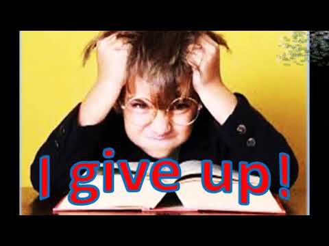 I give up! Practice most popular phrasal verb! Самый популярный фразовый глагол!