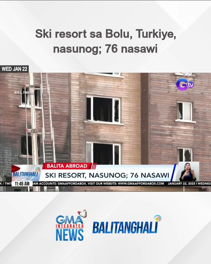 Ski resort sa Bolu, Turkiye, nasunog; 76 nasawi | Balitanghali
