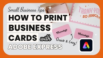How to Print Greeting Cards & Business Cards with Adobe Express