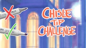 CHISEL TIP CHALLENGE - Copic art!