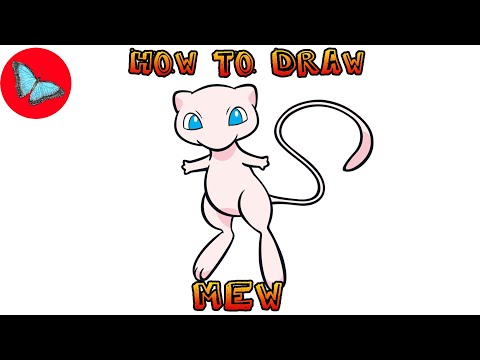 How To Draw Mew Pokemon  Drawing Animals